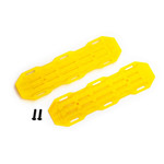 Traxxas 8121A - Traction boards, yellow/ mounting hardware