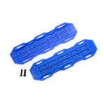 Traxxas 8121X - Traction boards, blue/ mounting hardware