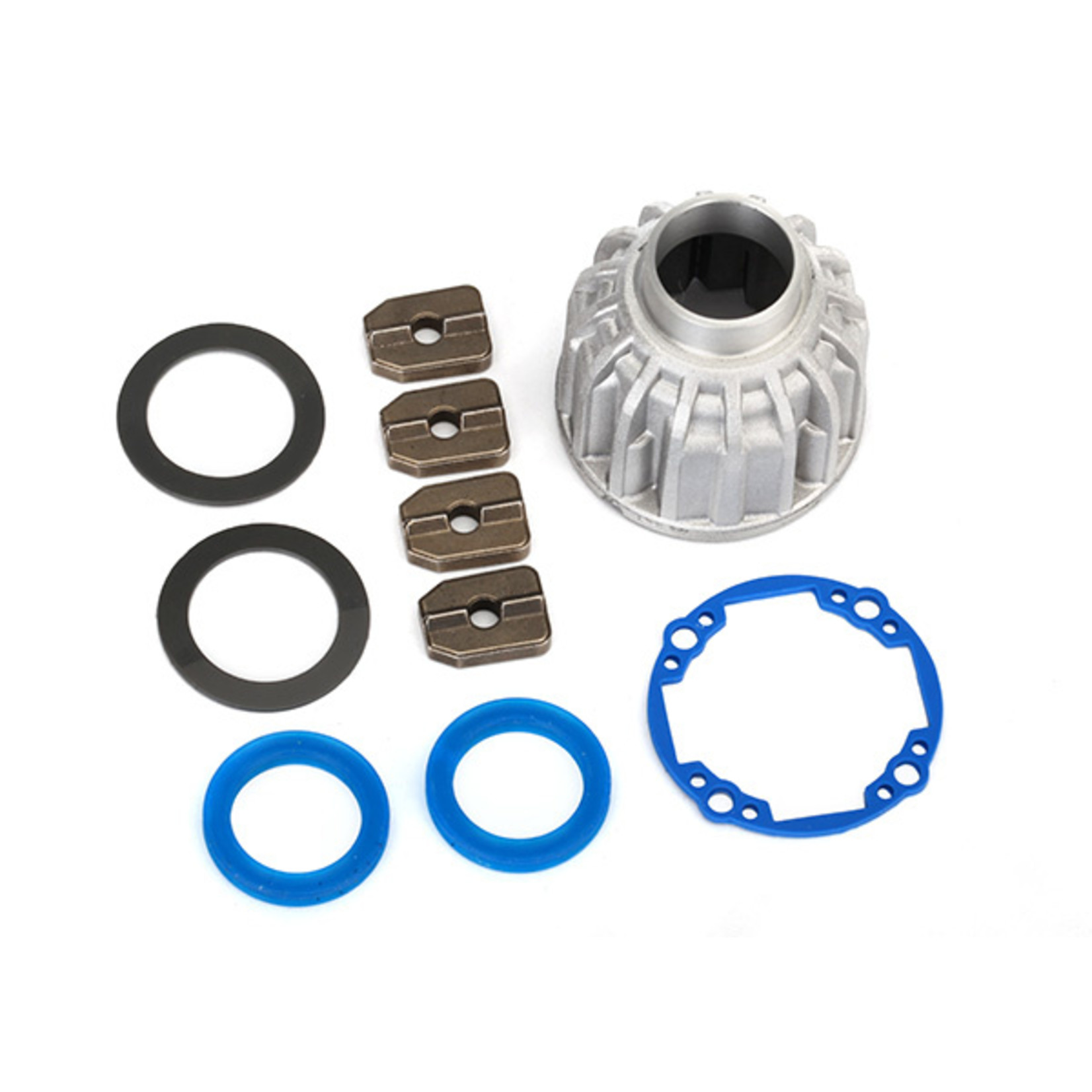 Traxxas 8581X - Carrier, differential, aluminum/ x-ring ga