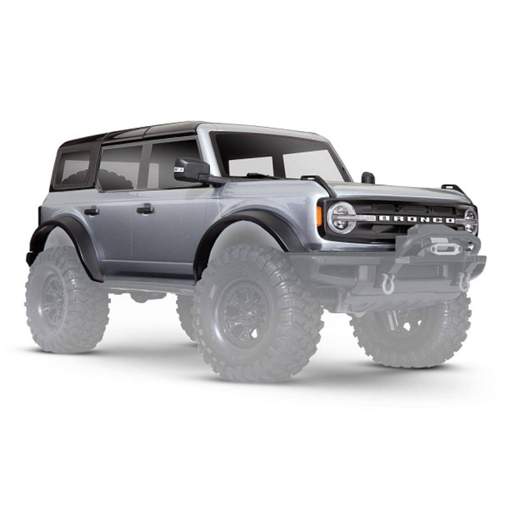 Traxxas 9211G - Body, Ford Bronco, complete, Iconic Silver