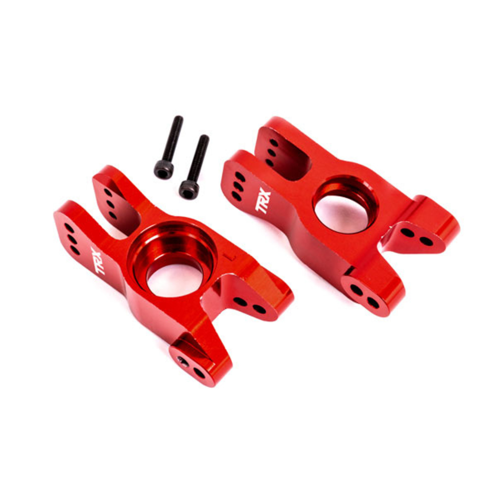Traxxas 9552R - Carriers, stub axle, 6061-T6 aluminum (red-anod