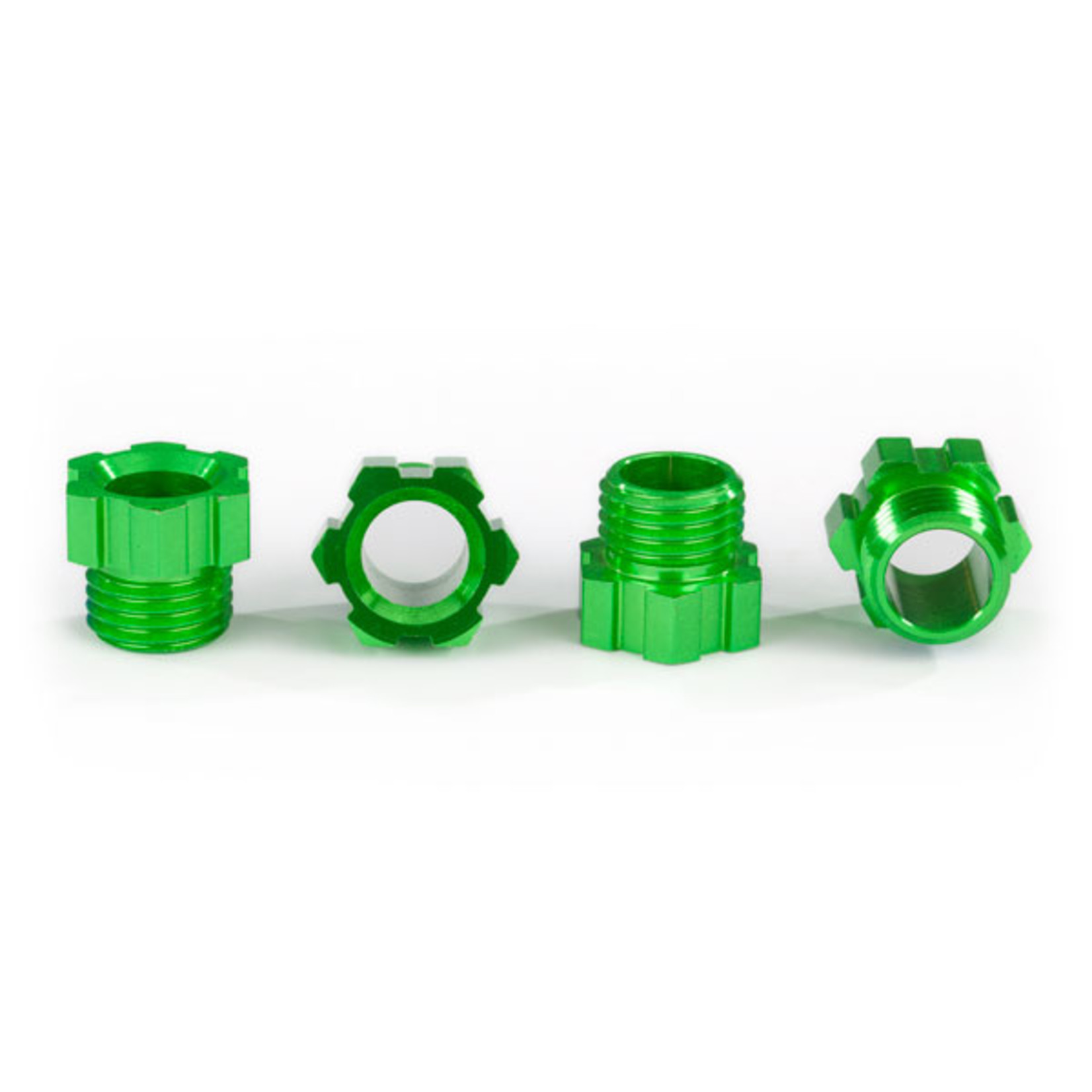 Traxxas 8886G - Stub axle nut, aluminum (green-anodized) (