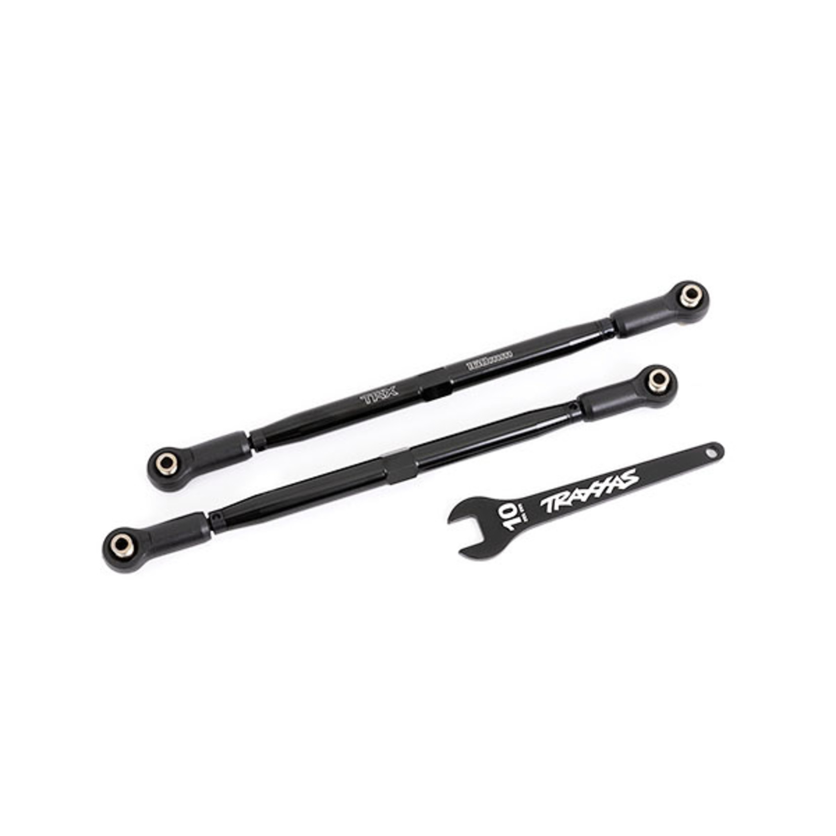 Traxxas 7897A - Toe links, front (TUBES black-anodized, 70