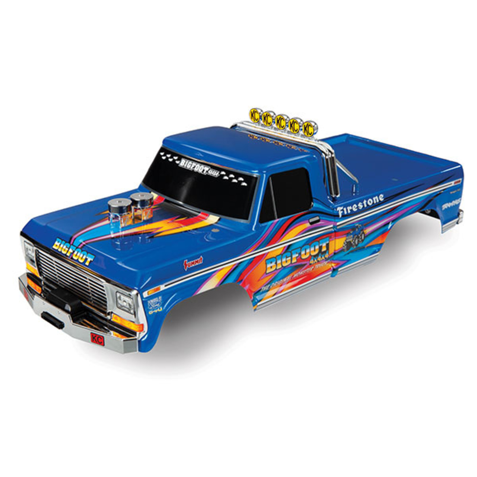 Traxxas 3661X - Body, Bigfoot No. 1, blue-x, Officially Li