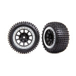 Traxxas 2470G - Tires & wheels, assembled (2.2' black, sat