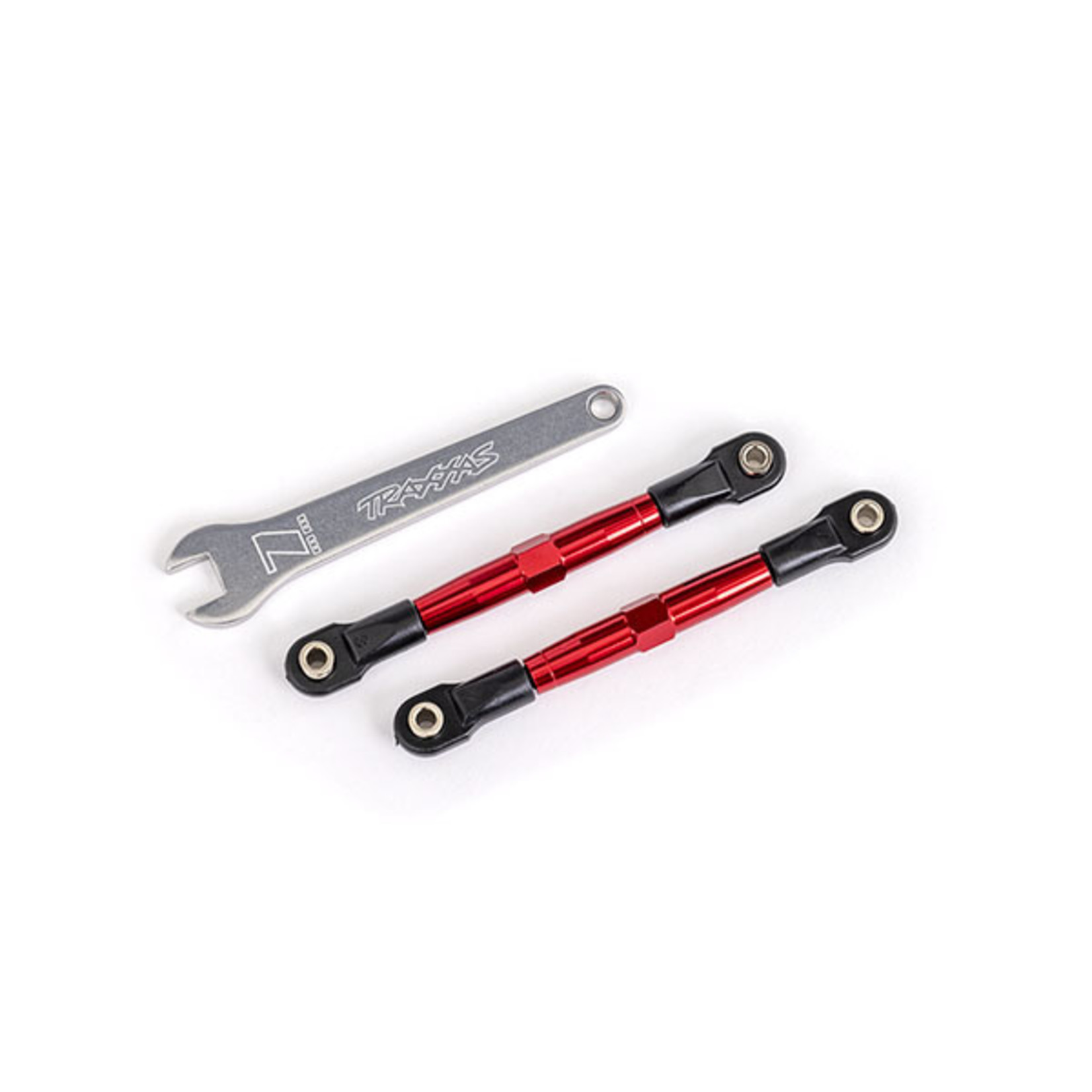 Traxxas 2445R - Toe links, front (TUBES red-anodized, 7075