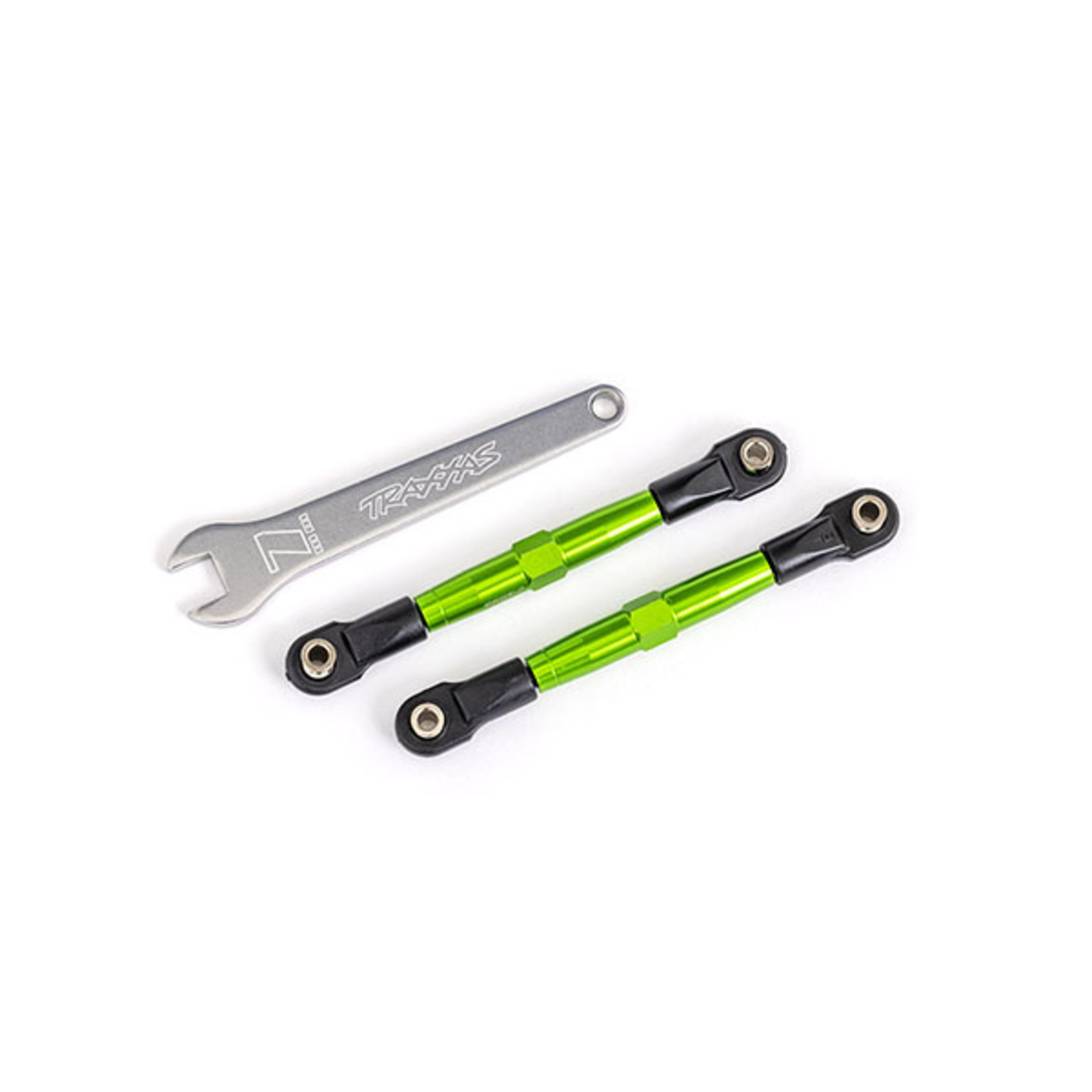Traxxas 2445G - Toe links, front (TUBES green-anodized, 70