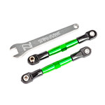 Traxxas 2444G - Camber links, front (TUBES green-anodized,