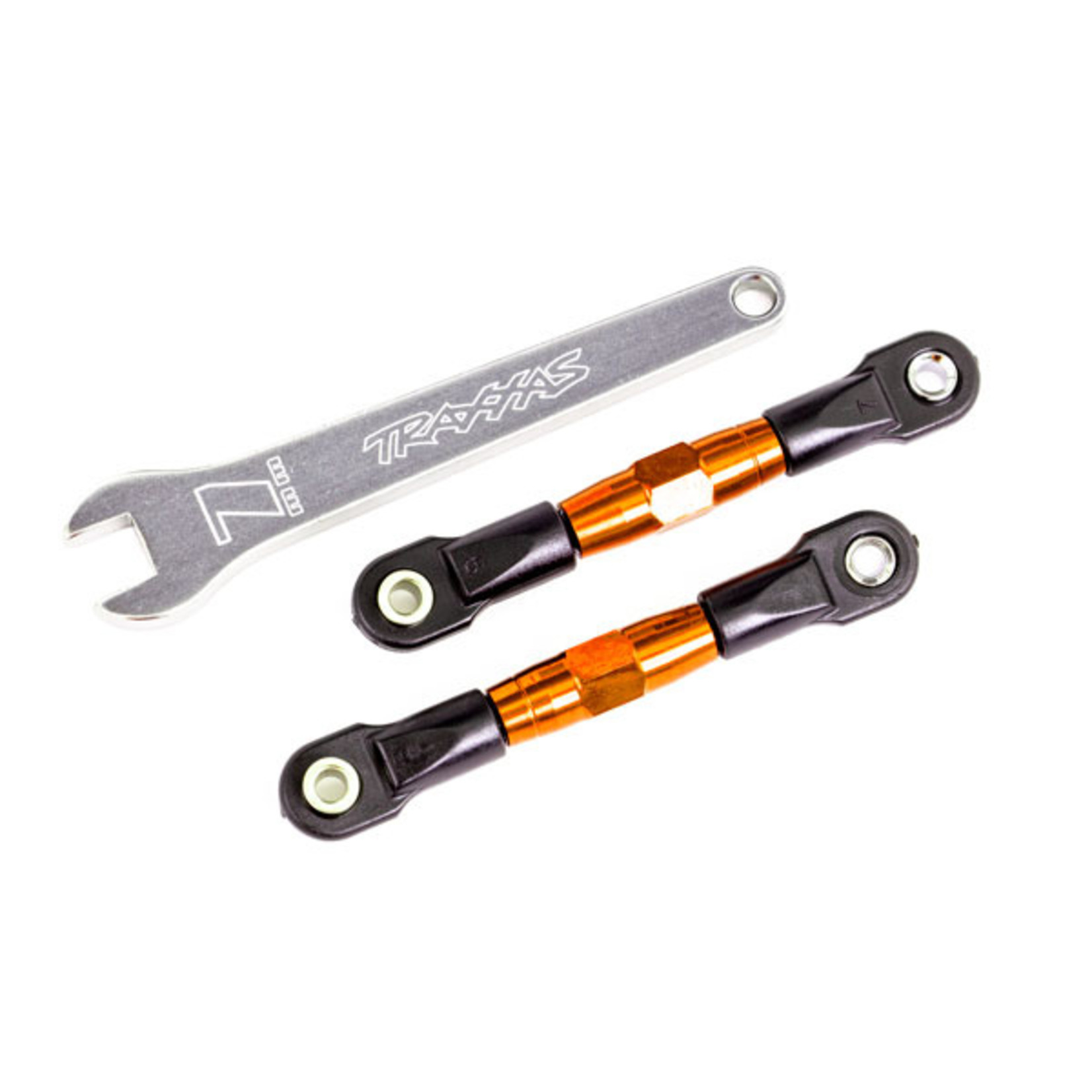 Traxxas 2443T - Camber links, rear (TUBES orange-anodized,