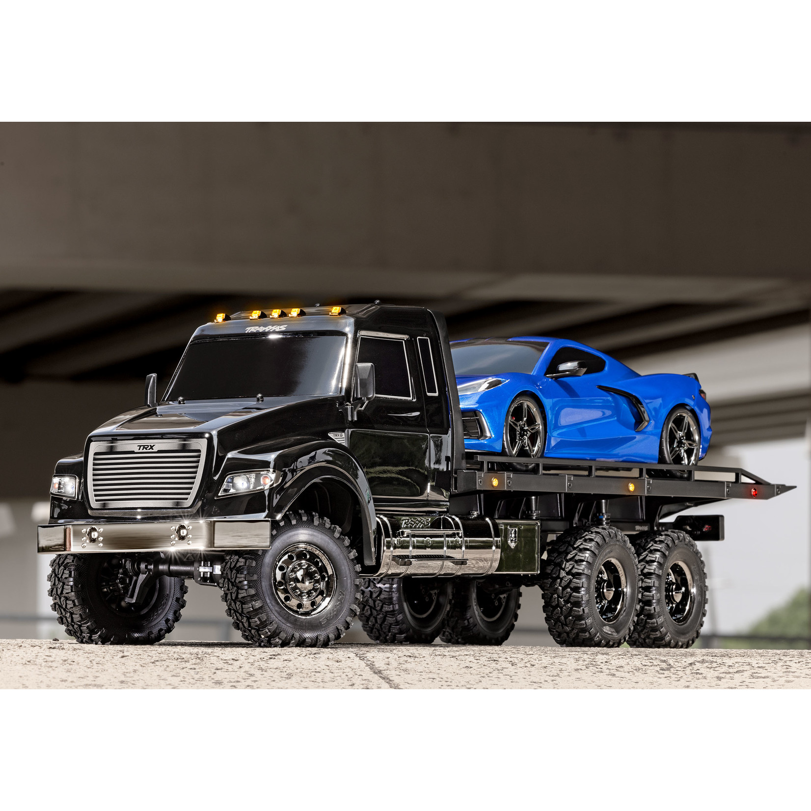 Traxxas TRX-6 Ultimate RC Hauler:  6X6 Electric Flatbed Crawler Truck