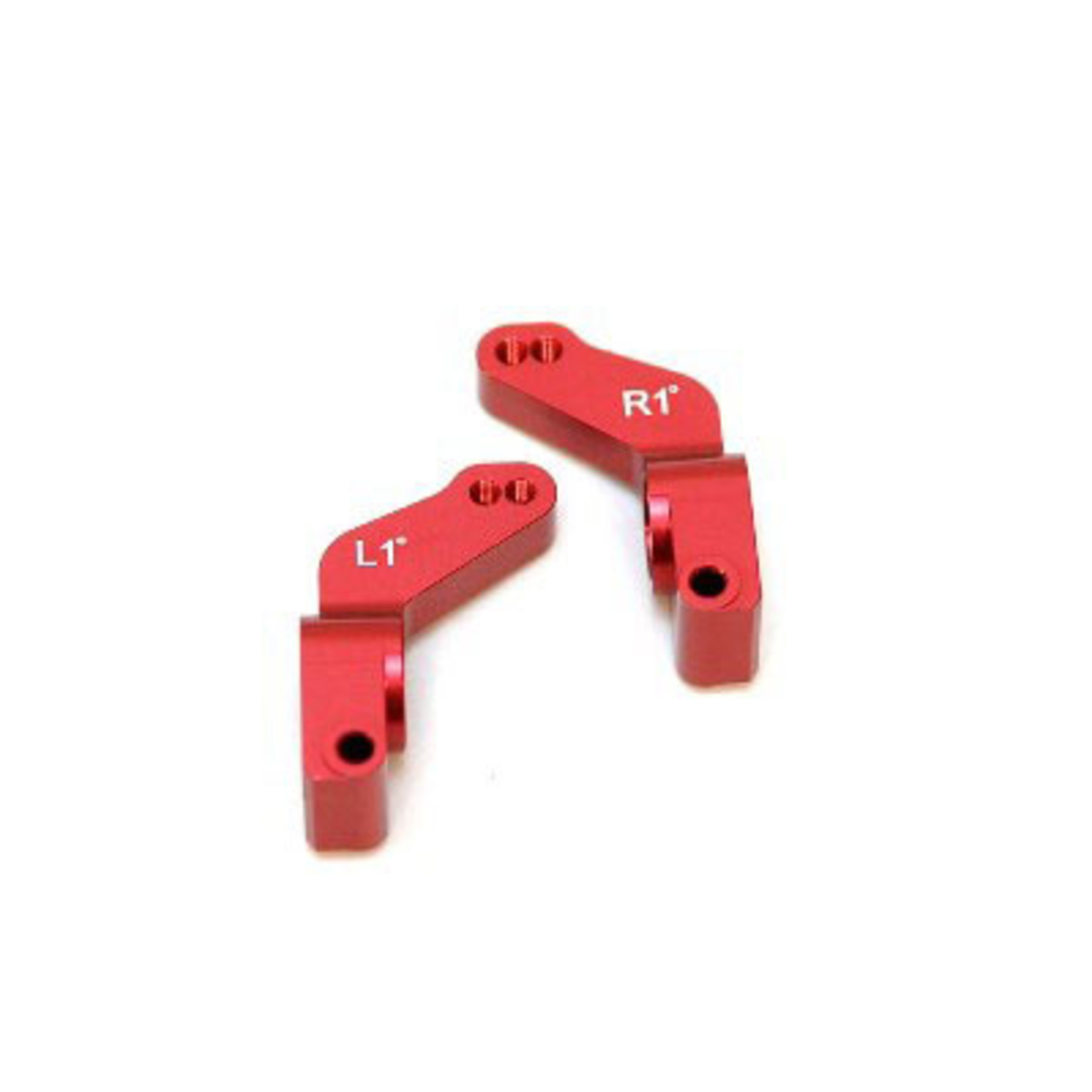 ST Racing Concepts SPTST3652-T1R - ALUMINUM 1 DEG TOE-IN REAR HUB CARRIERS (RED)
