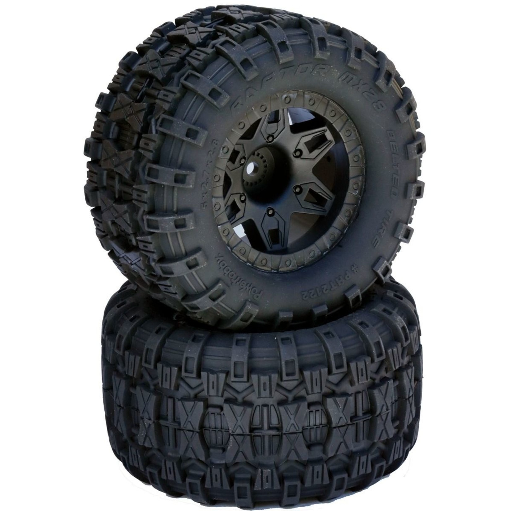 Power Hobby PHBPHT212210 - 1/10 Raptor 2.8 Belted All Terrain Tires 12mm 0 Offset