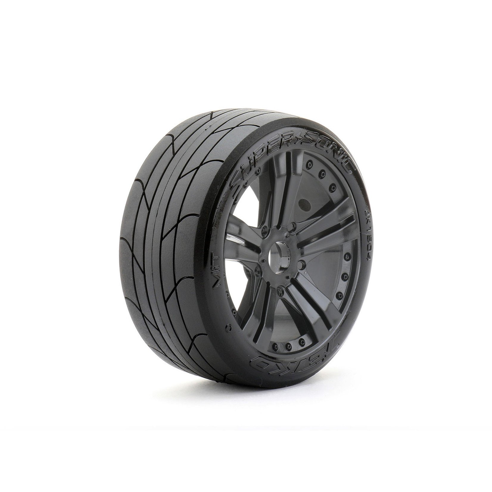 Jetko Tires JKO1504CBMSGB - 1/8 Buggy Super Sonic Tires Mounted on Black Claw Rims,