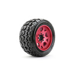 Jetko Tires 1/5 XMT EX- Tomahawk Tires Mounted on Metal Red Claw