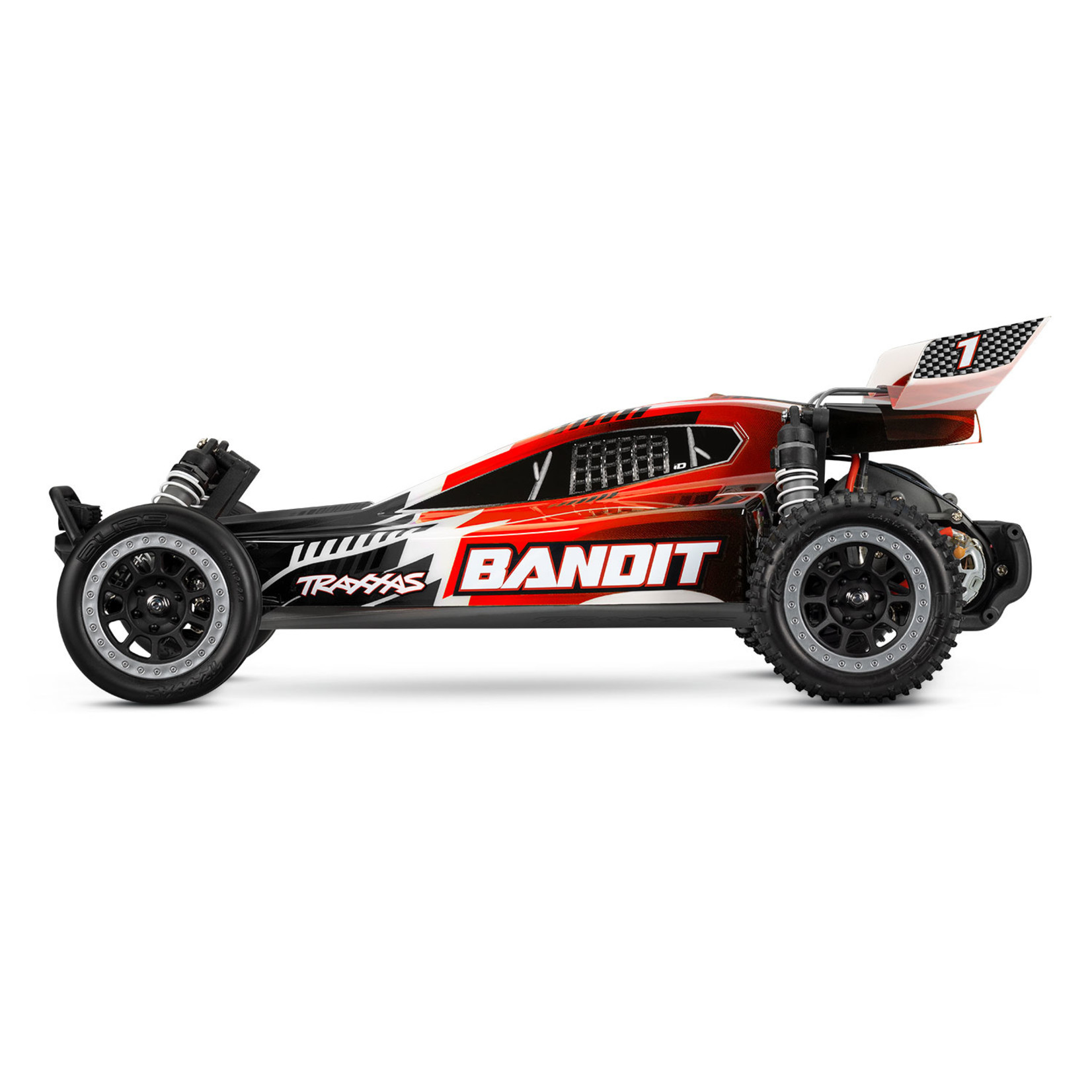 Traxxas Bandit: 1/10 Scale Off-Road 2WD Buggy with LED lights and NiMH battery & charger