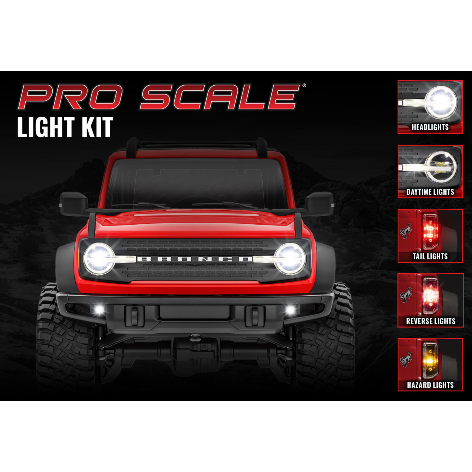 Traxxas 9783 - Pro Scale LED light set, front & rear, comp