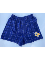 BC Boxer Flannel Adult Blue Plaid SP