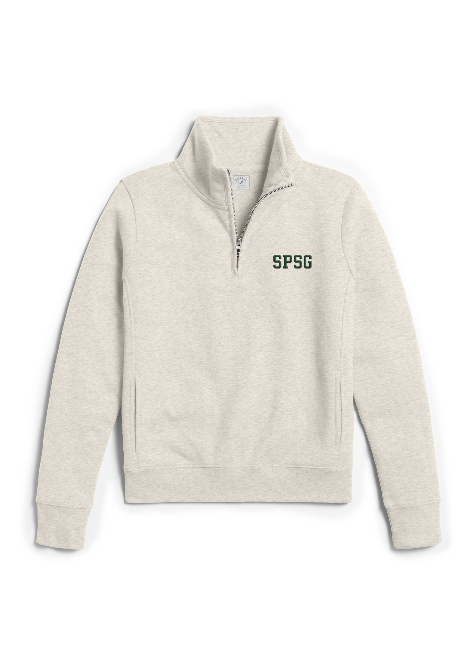 L2 Academy 1/4 Zip Womens Oatmeal SPSG