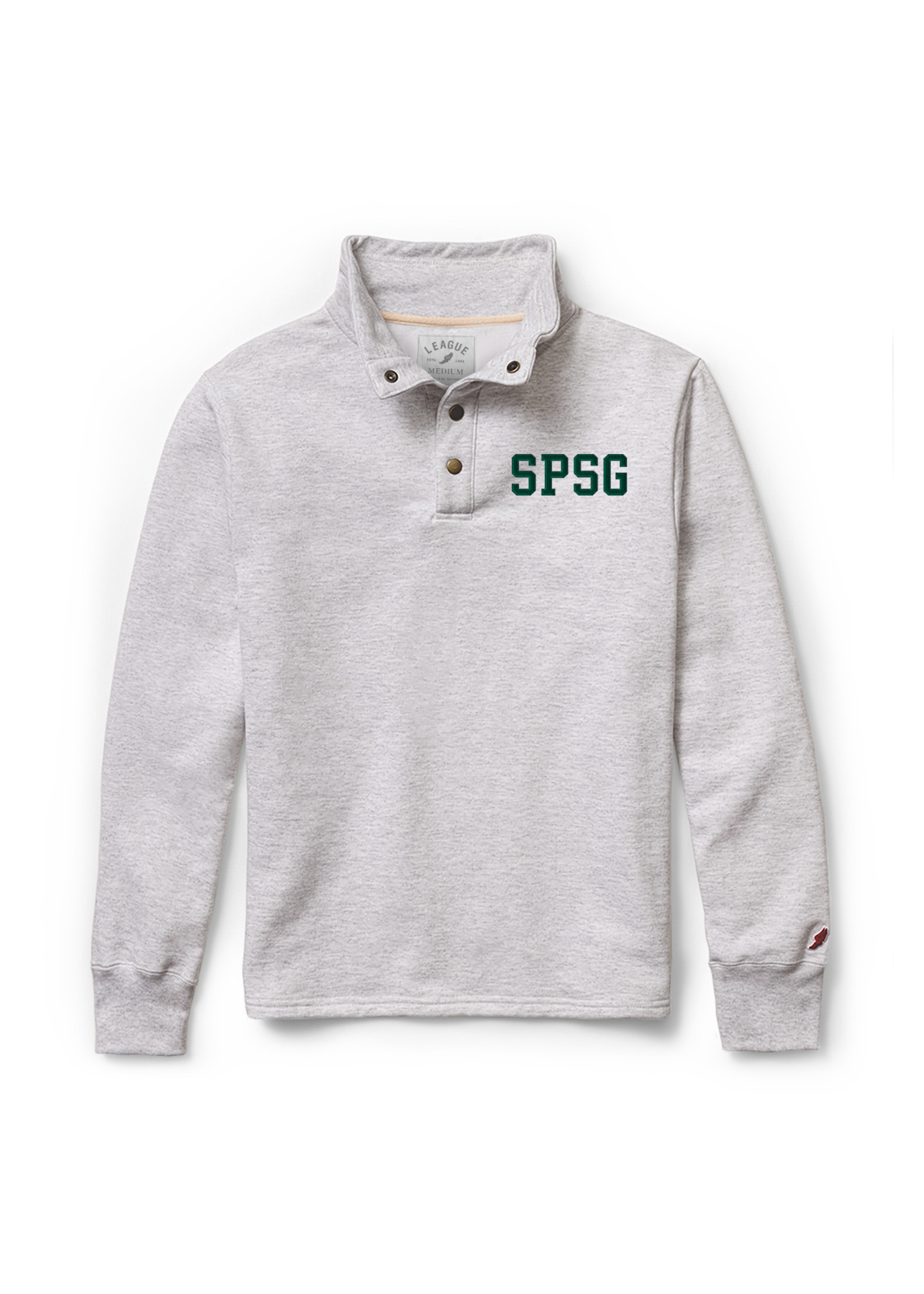 L2 Snap Up Sweatshirt Adult Ash SPSG
