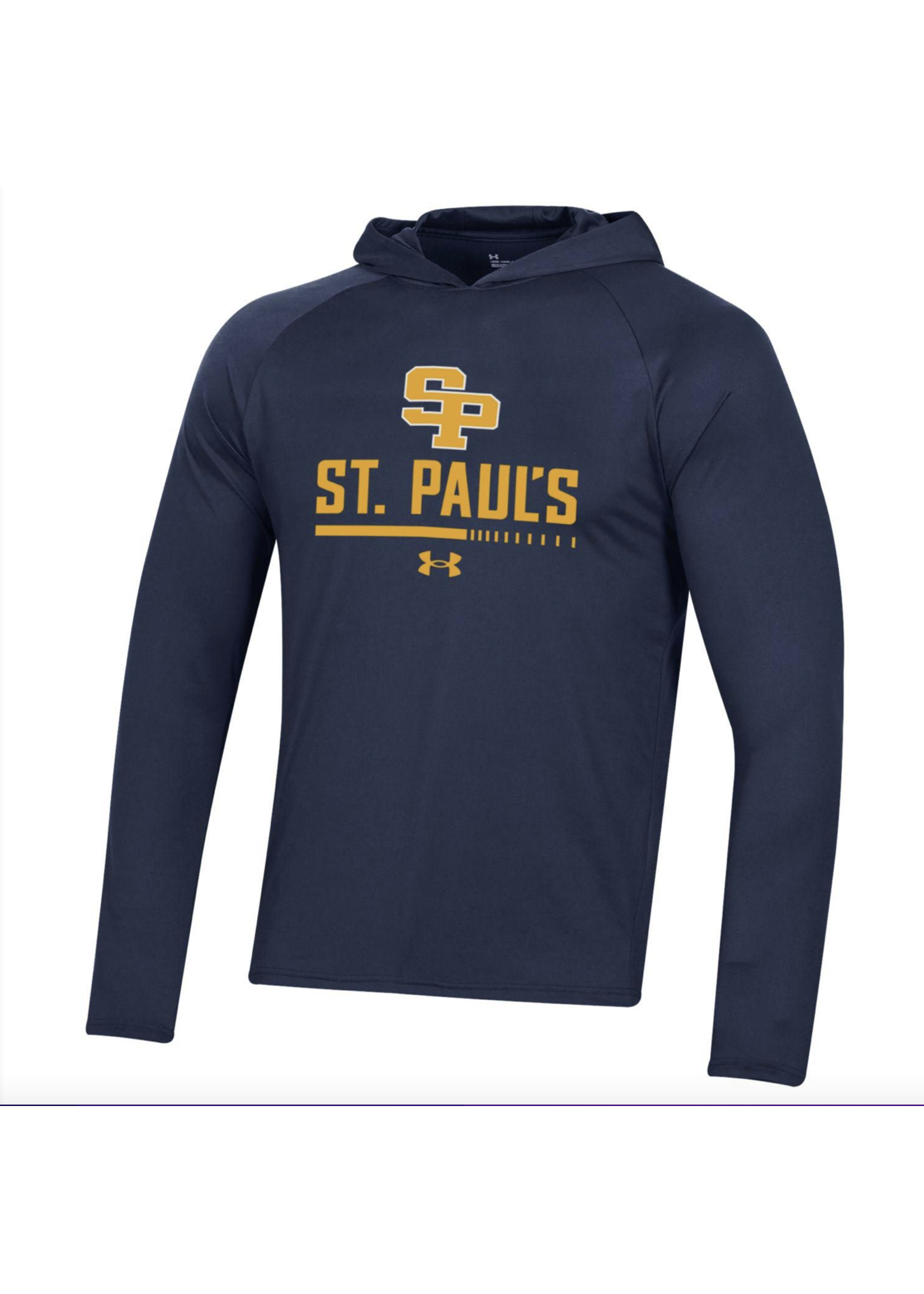 UA Tech St Pauls Line and Dash Hooded LS Adult Midnight Navy SP