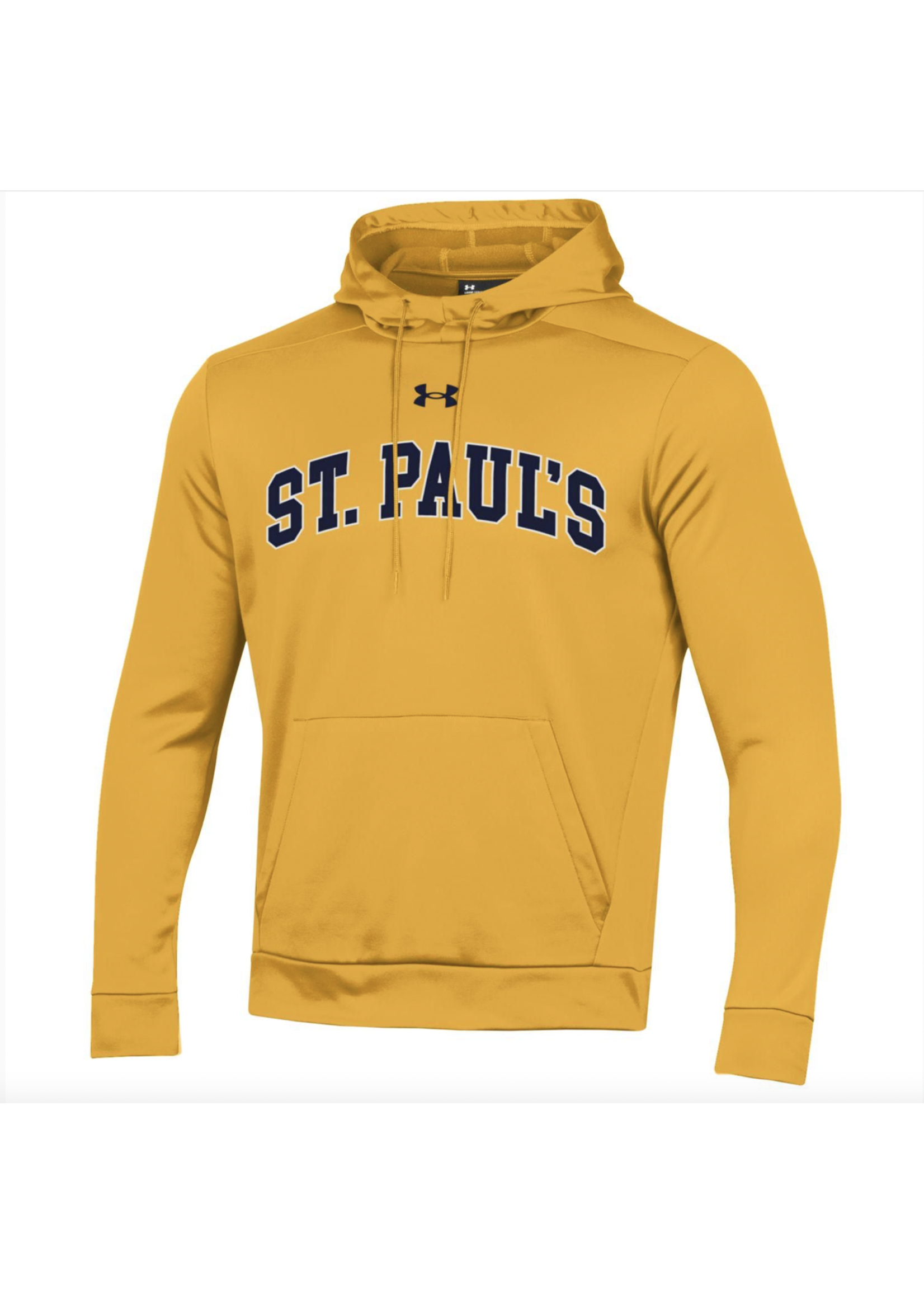UA Armour Fleece Hood Adult Steeltown Gold SP