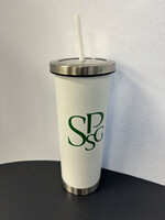 RFSJ Vacuum Insulated Tumbler with Straw 24 oz White SPSG