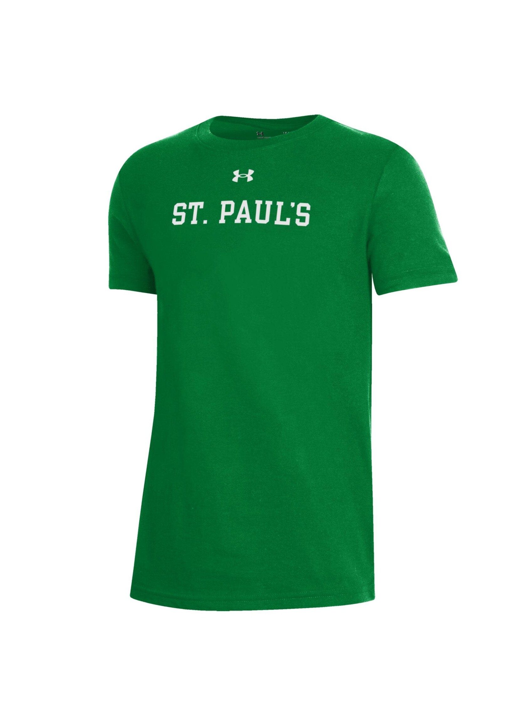 Under Armour UA Performance Cotton Shield on Back SS Youth TSPS