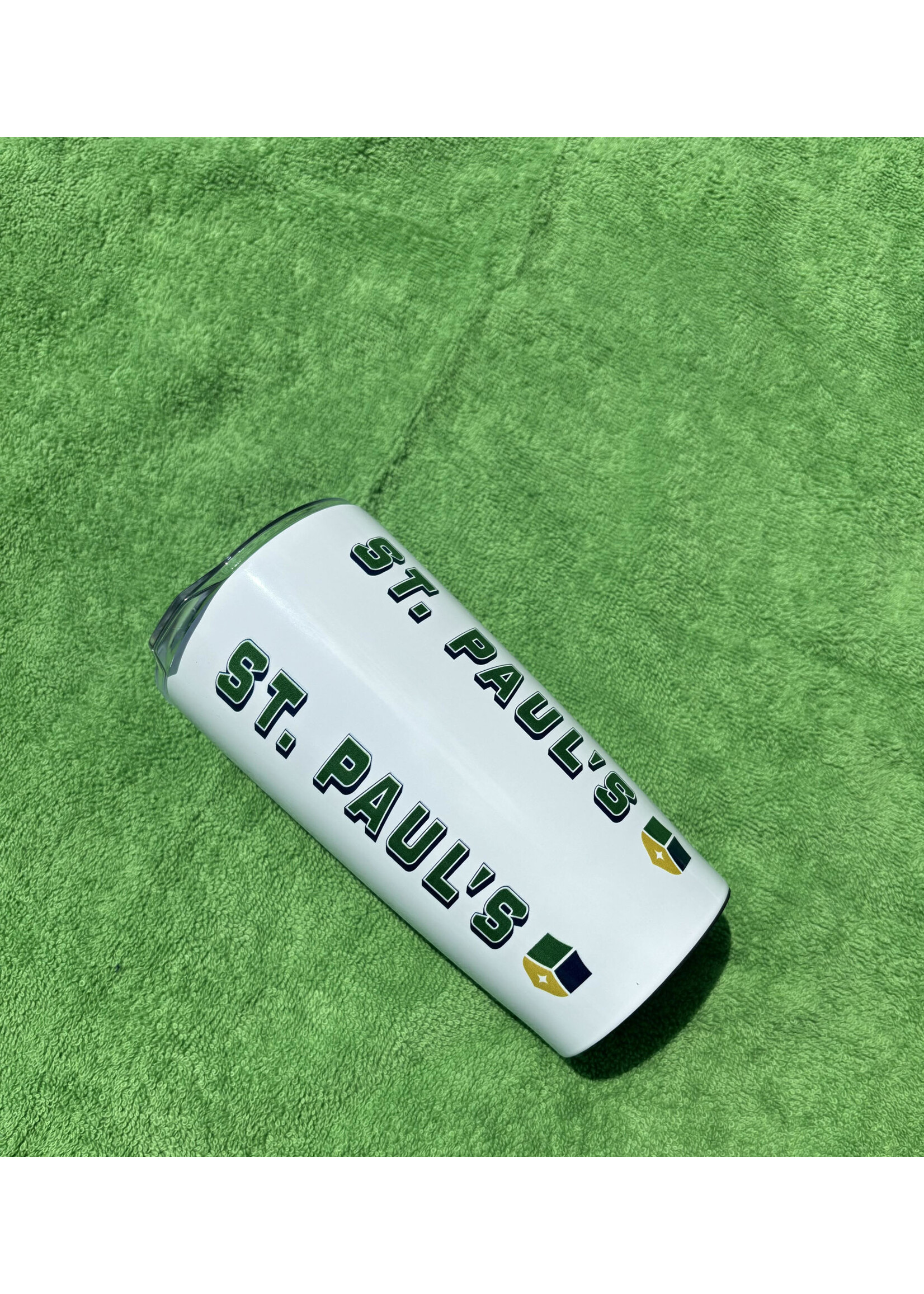 Spirit Tumbler with Lid St Paul's Shield White TSPS