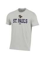 Under Armour UA Performance Cotton SS Adult Heather Grey SP