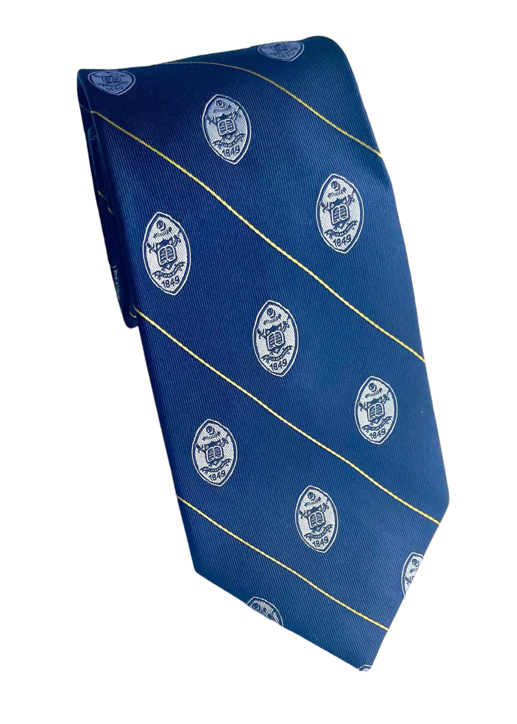 Tie Silk Woven Shield Adult Navy SP