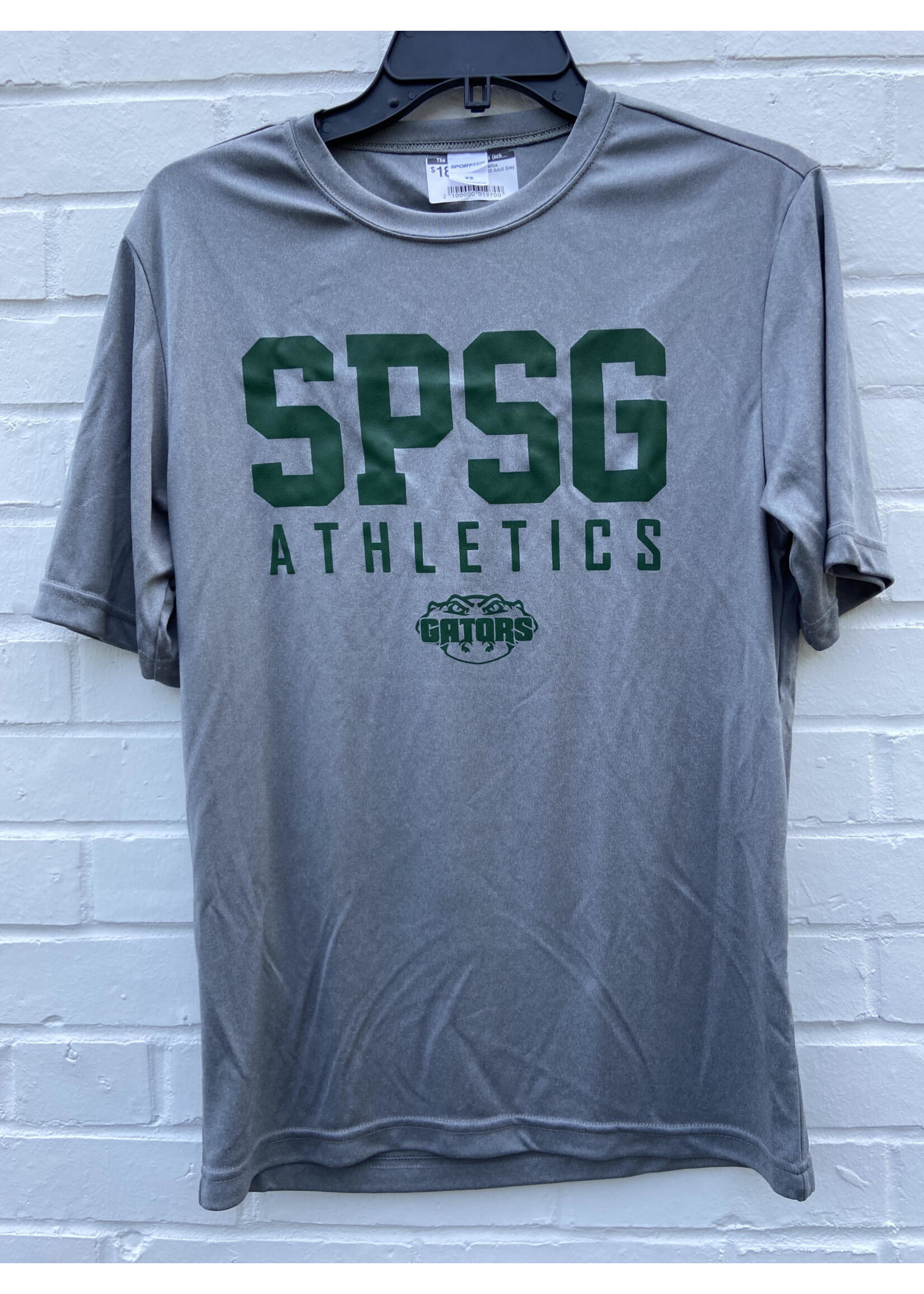 Sport Tek Athletics SS Youth Grey SPSG