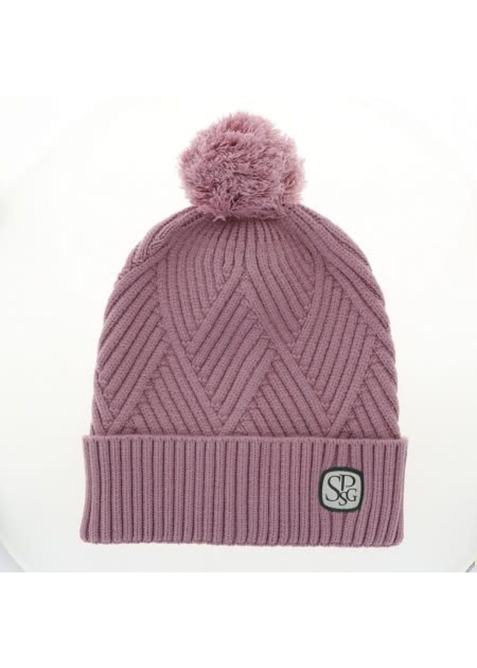 L2 Cuff Beanie Pom Textured SPSG