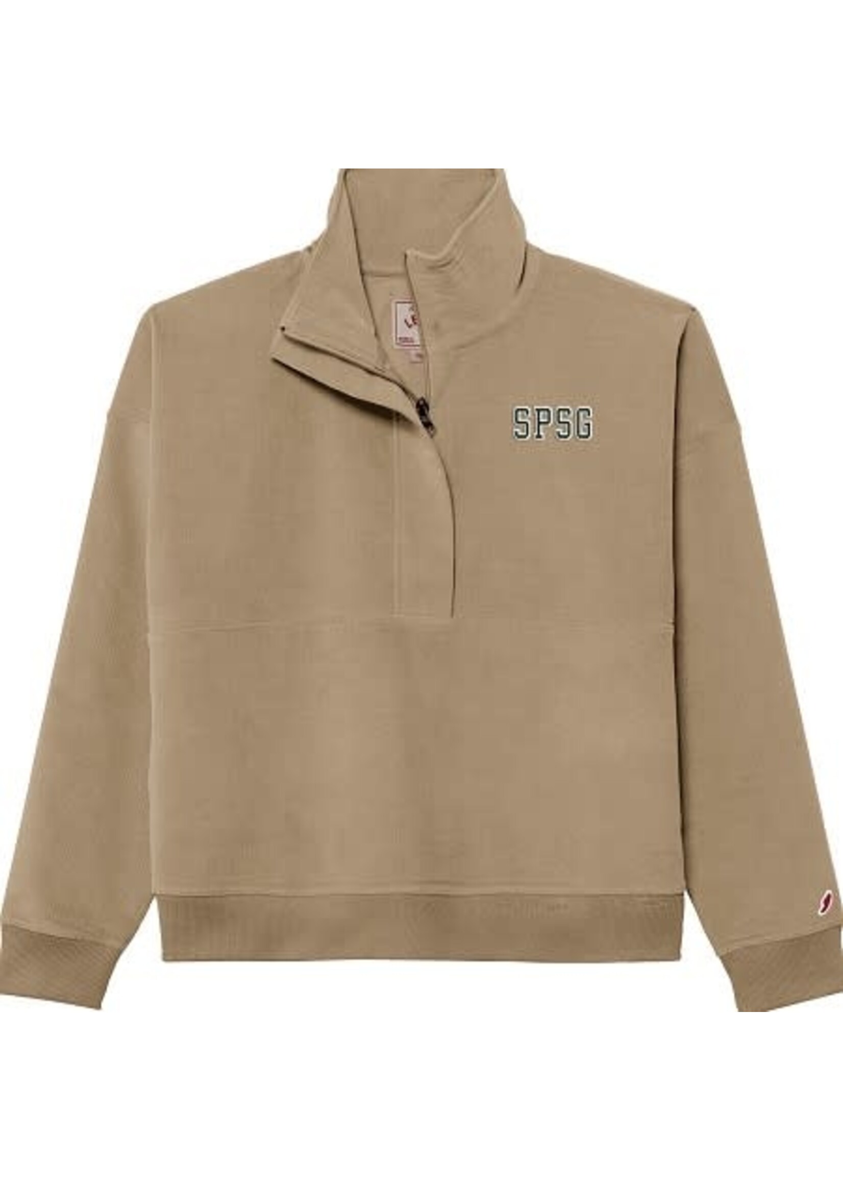 League L2 1/2 Zip Corduroy Womens Khaki SPSG