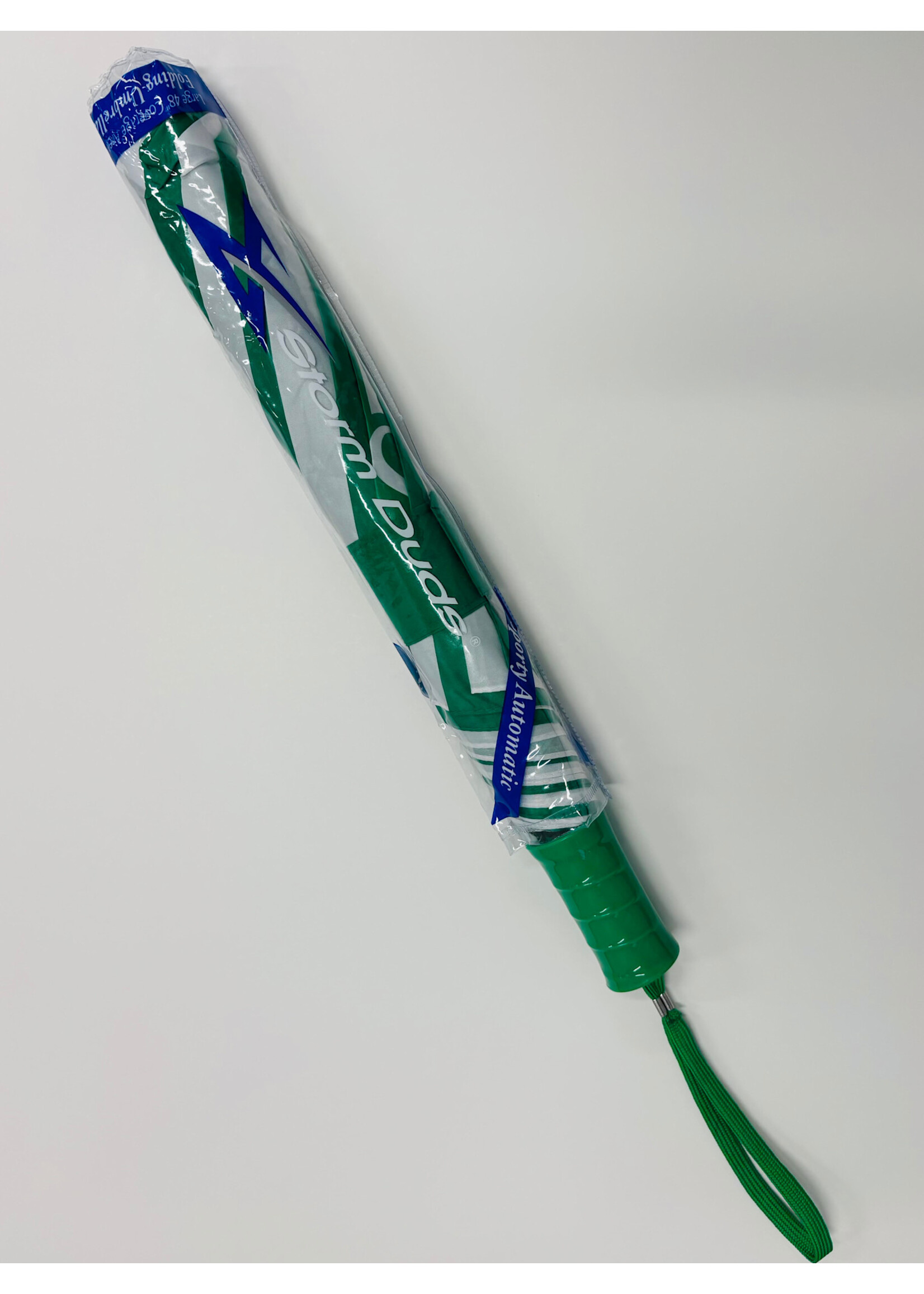 Umbrella Compact Green & White SPSG