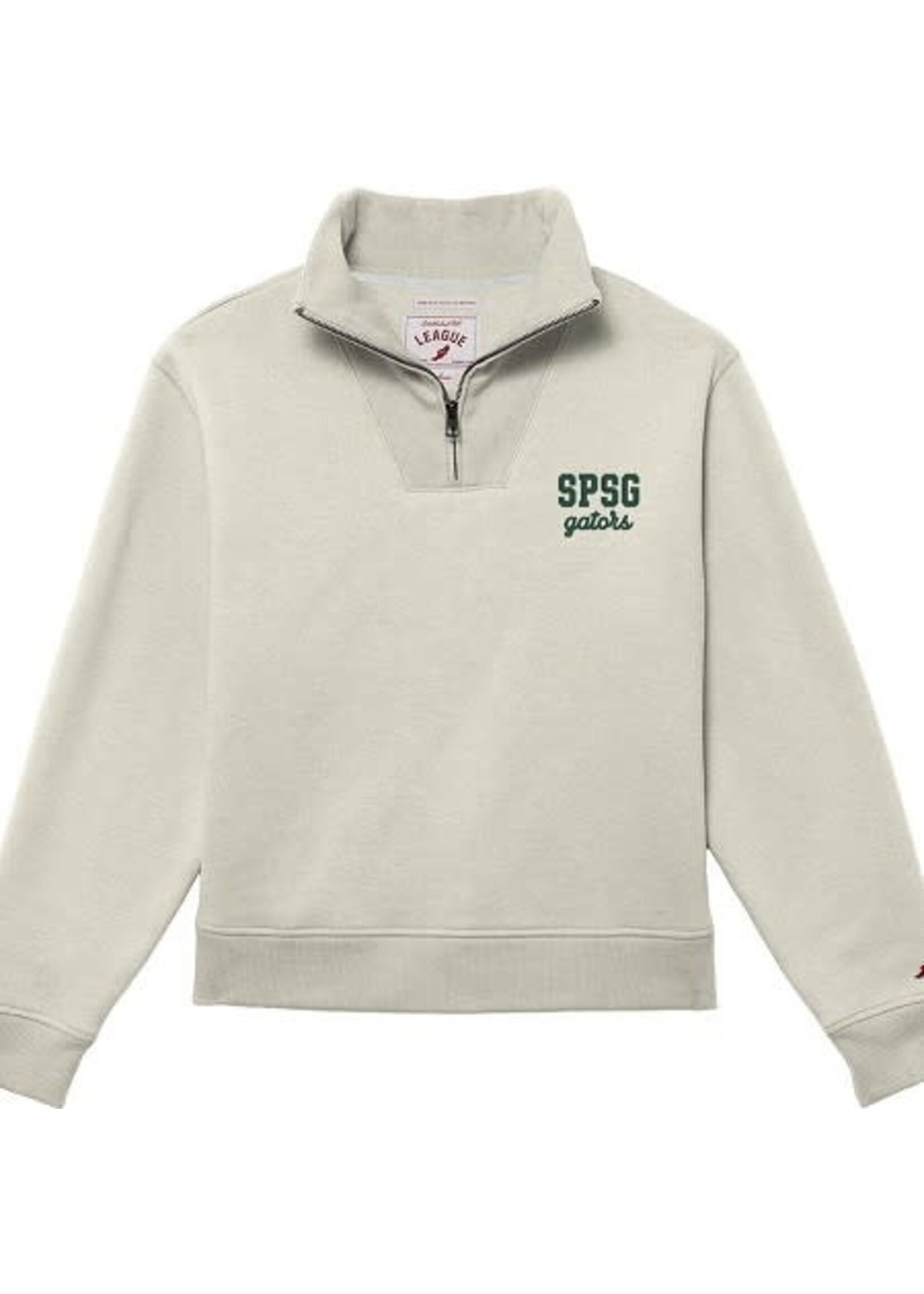 League L2 1991 1/4 Zip Womens Oatmeal SPSG