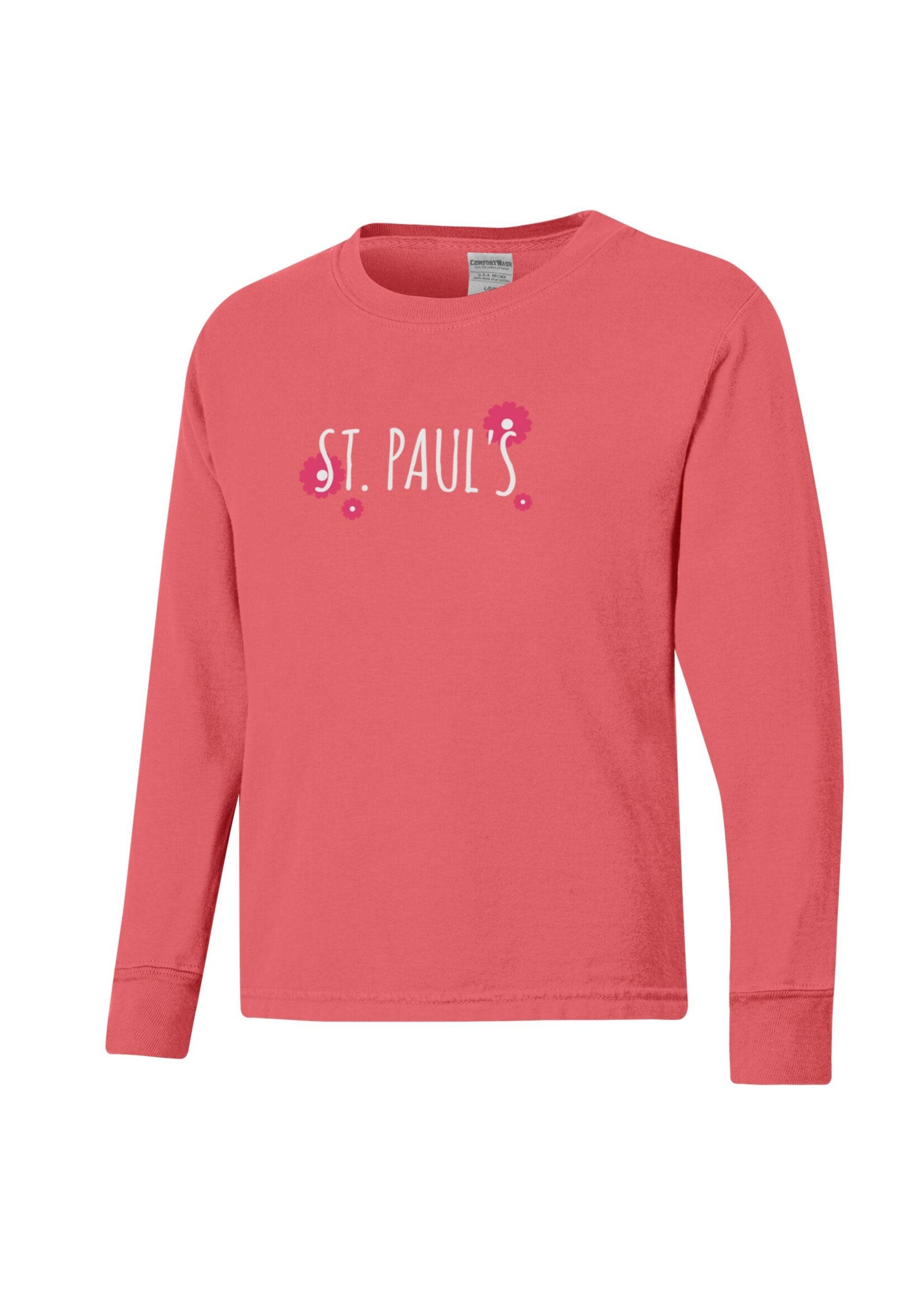 Comfort Wash Comfort Wash LS Youth Pink TSPS