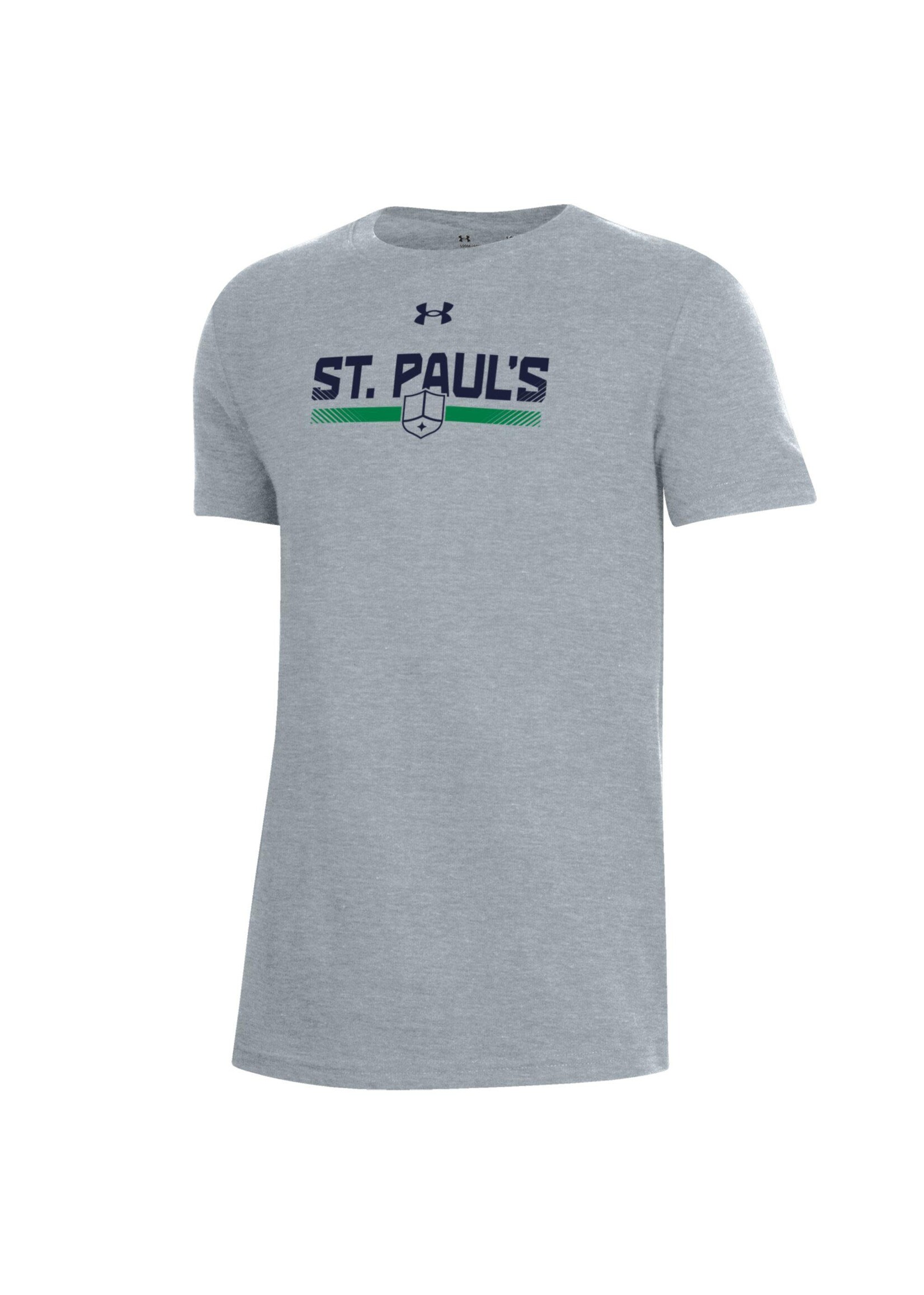 Under Armour UA Performance Cotton SS Youth Grey TSPS