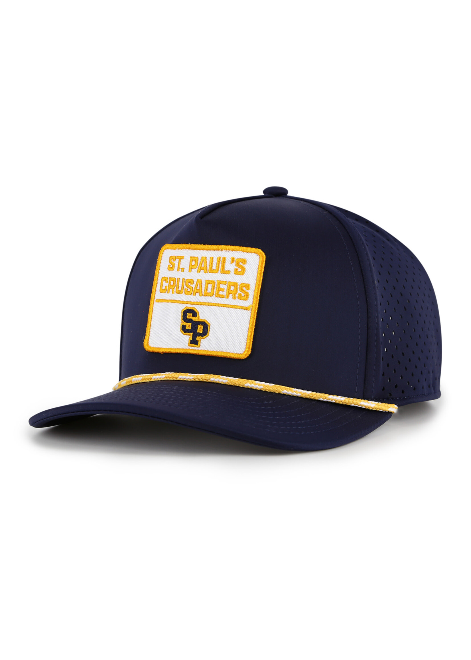 MV Hat 5 Panel Perforated Navy SP