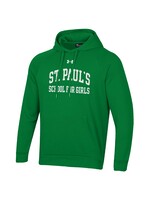 Under Armour UA Icon Fleece Hood School for Girls Adult Kelly Green SPSG