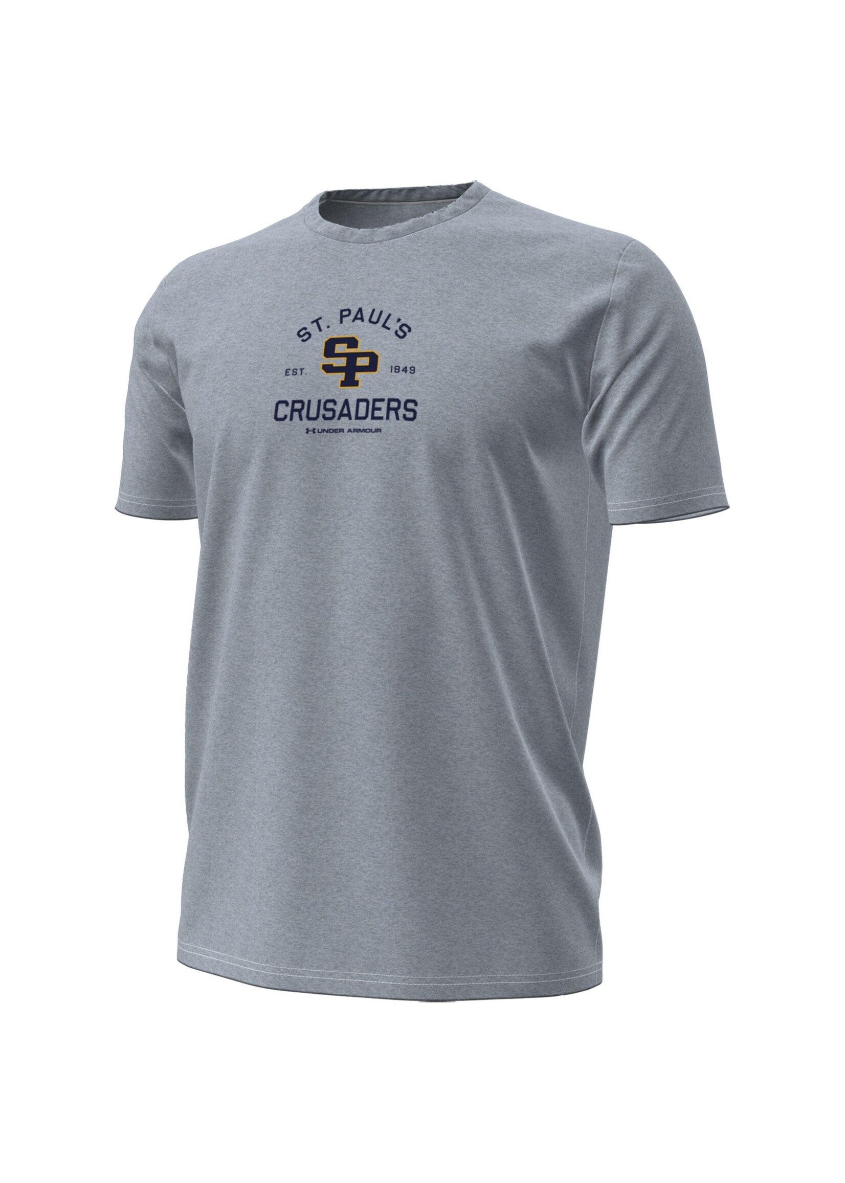 Under Armour UA Performance Cotton SS Adult Grey SP