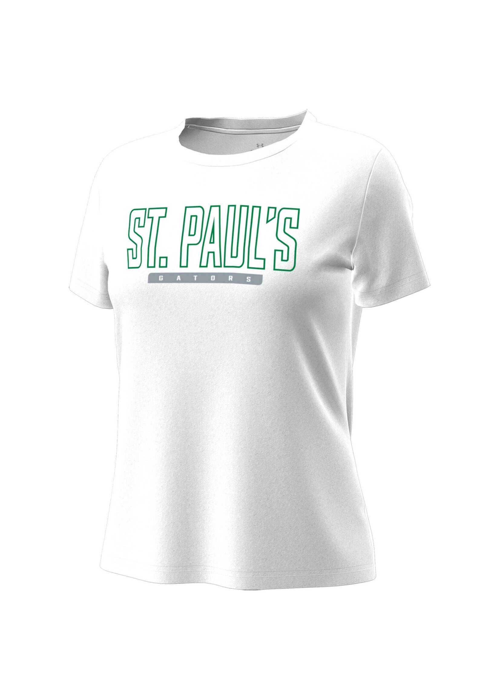 Under Armour UA Tech Stretch SS Womens White SPSG