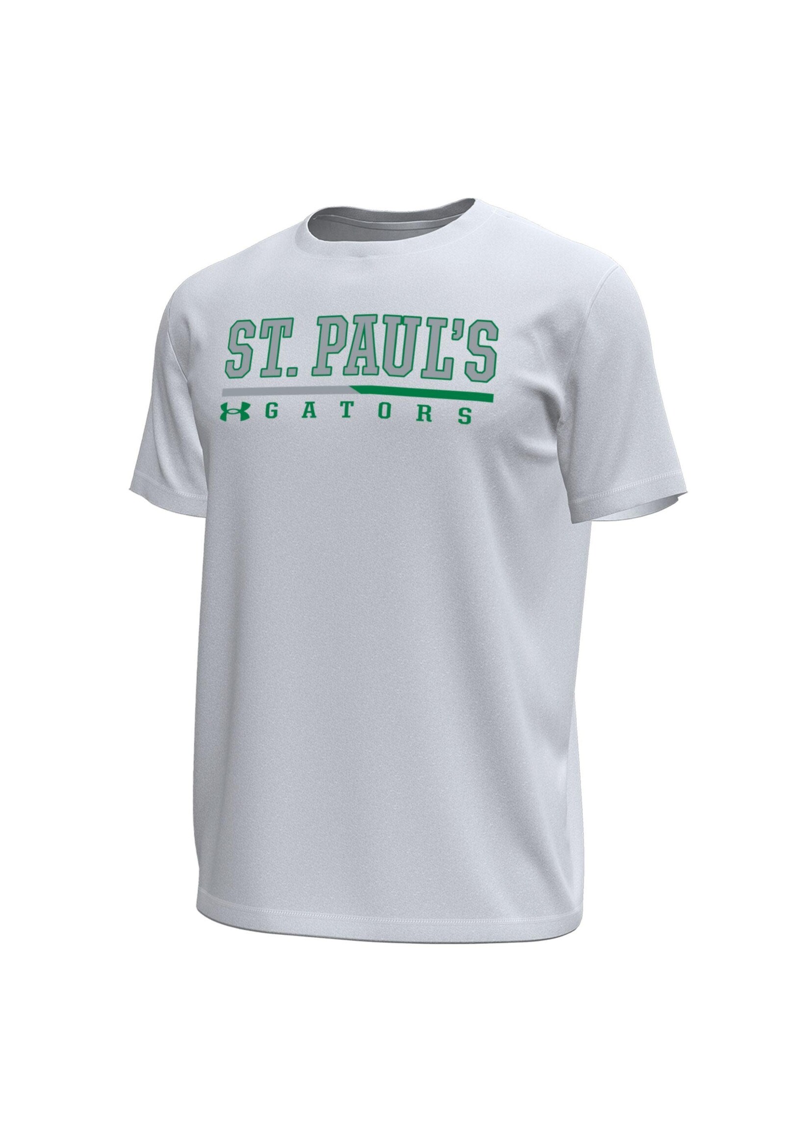 Under Armour UA Tech Stretch SS Adult White SPSG