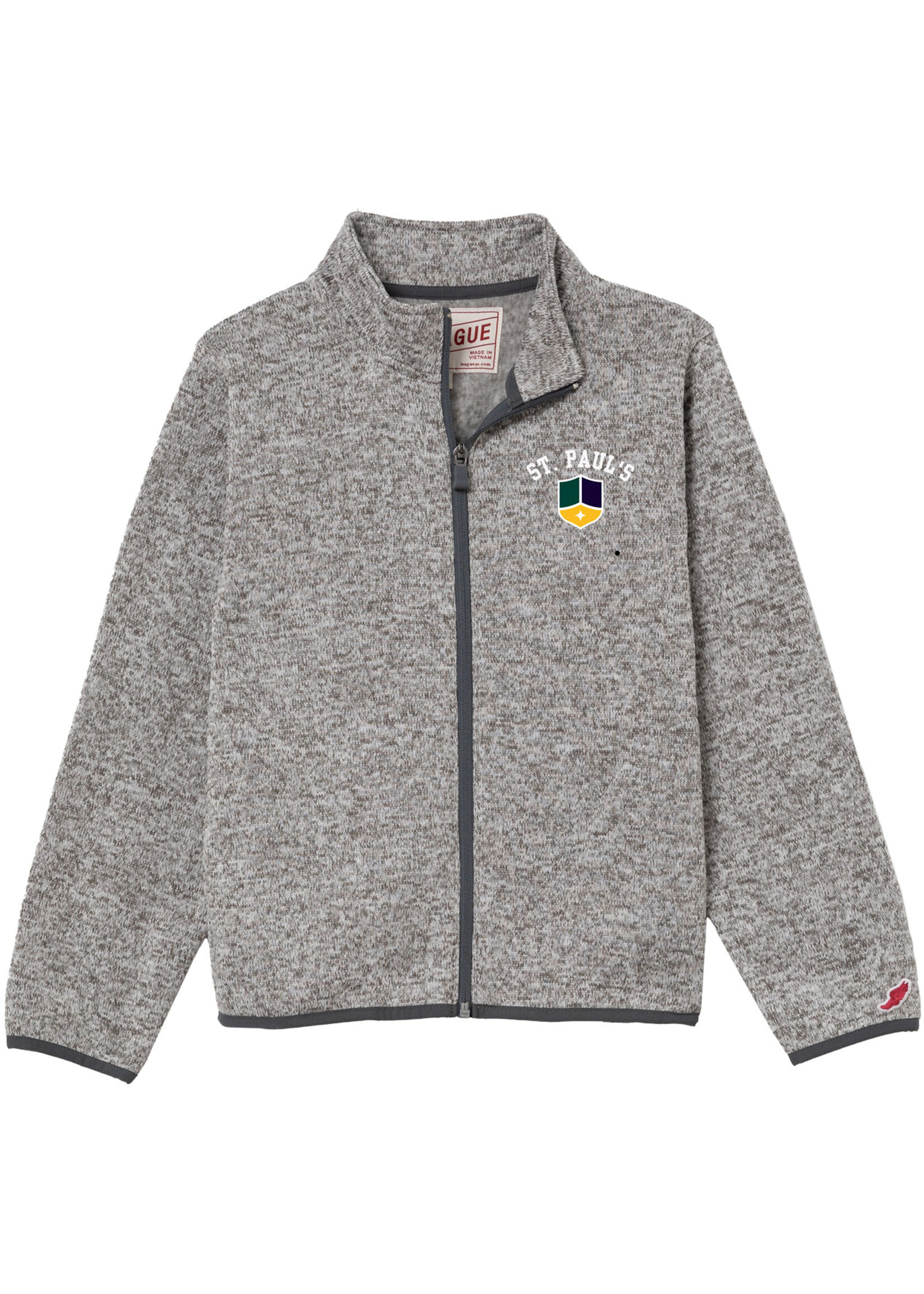 League L2 Full Zip Saranac Youth Grey TSPS