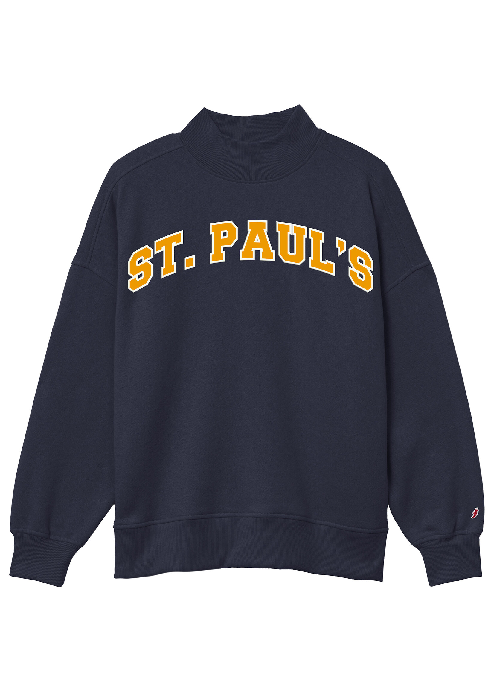 League L2 Mock Neck Crew Womens Navy SP