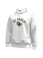 Under Armour UA Icon Fleece Hood Arched Over SP Logo Adult White SP