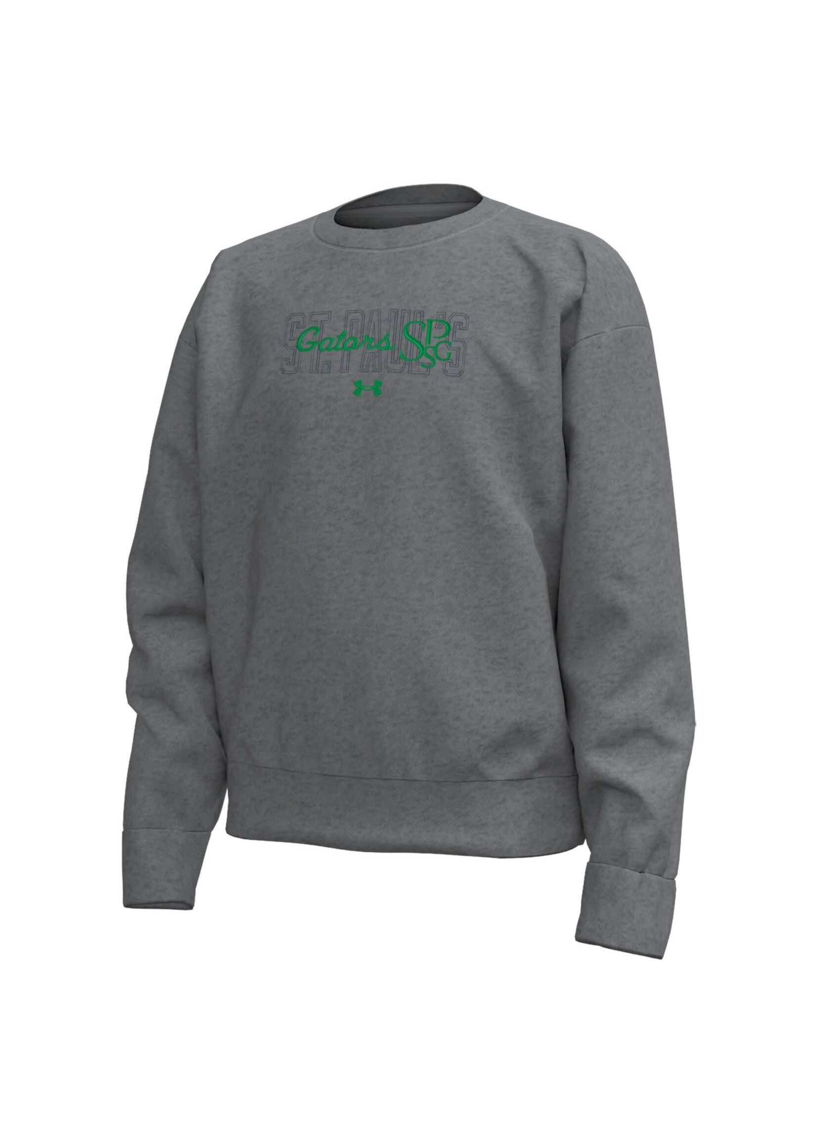 Under Armour UA Icon Fleece Crew Youth Pitch Grey SPSG