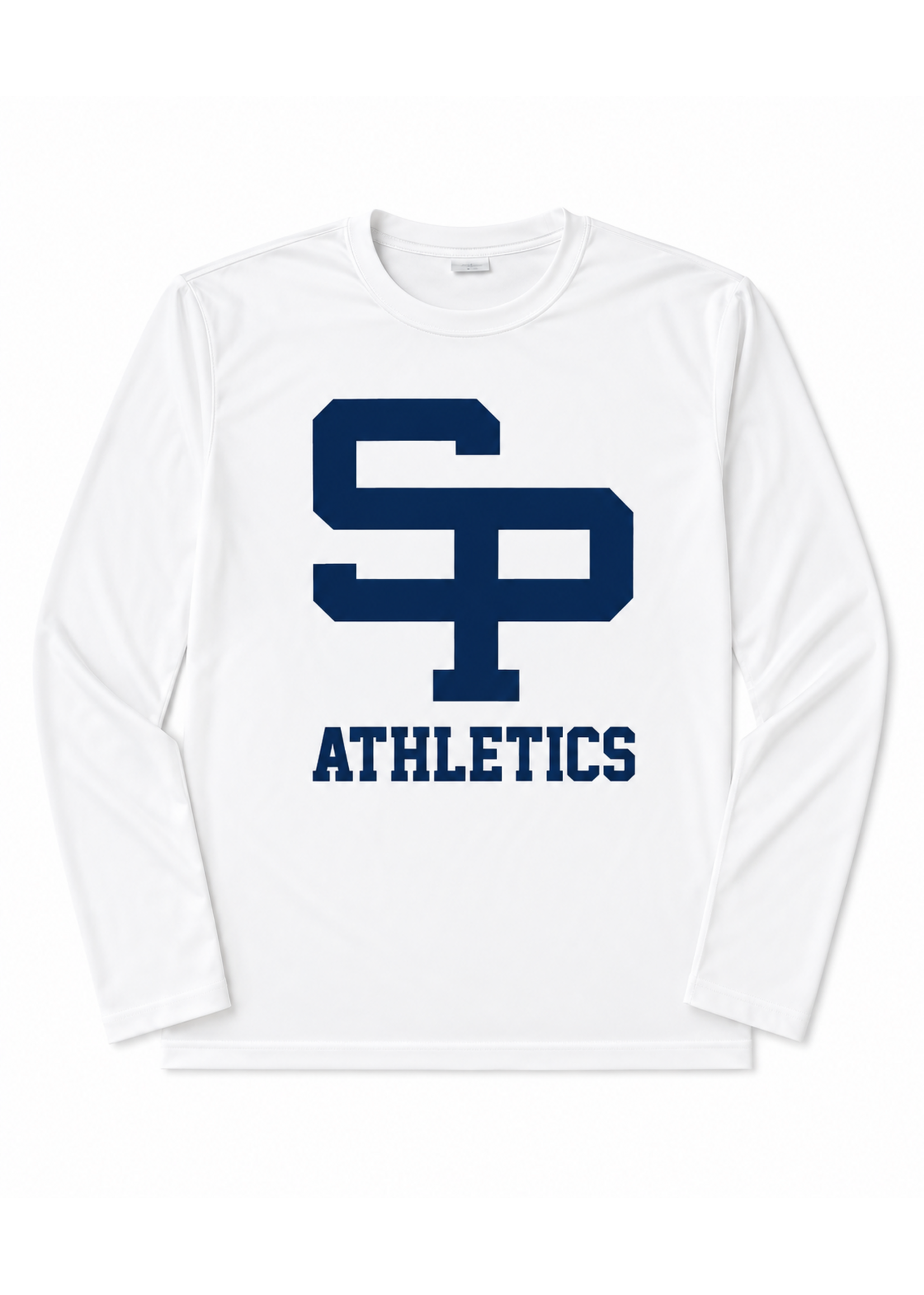 Sport Tek Athletics LS Adult White SP