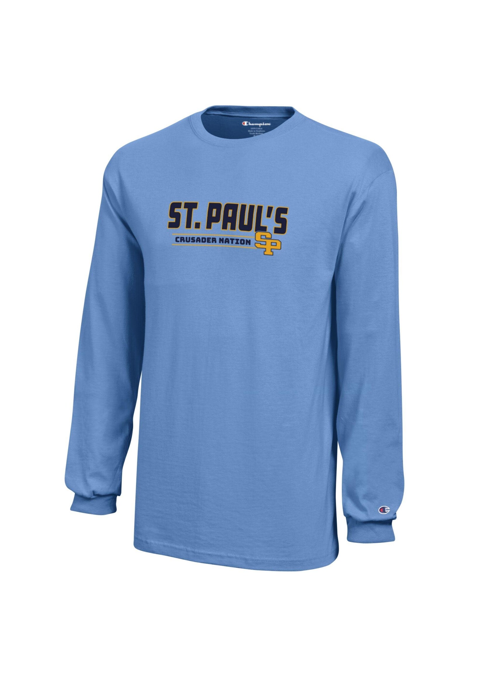 Champion Champion LS Crusader Nation Youth Light Blue SP