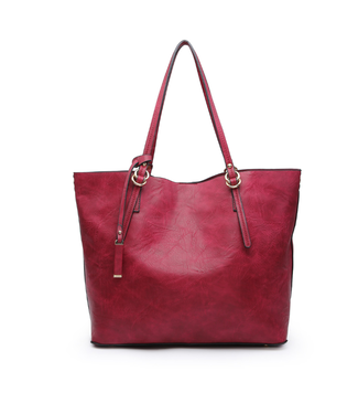 Jen & Co Soft Vegan Leather Tote with Removable crossbody