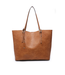 Jen & Co Soft Vegan Leather Tote with Removable crossbody